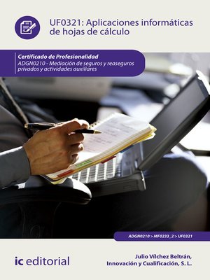 cover image of Aplicaciones informáticas de hojas de cálculo. ADGN0210